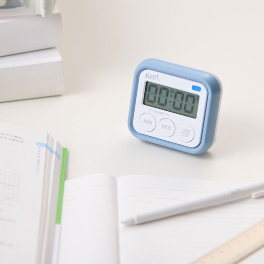 SF-021619-日本文具 kept 倒數計時器 讀書學習 廚房 | 可磁吸設計 靜音定時器 電子計時器 讀書計時器