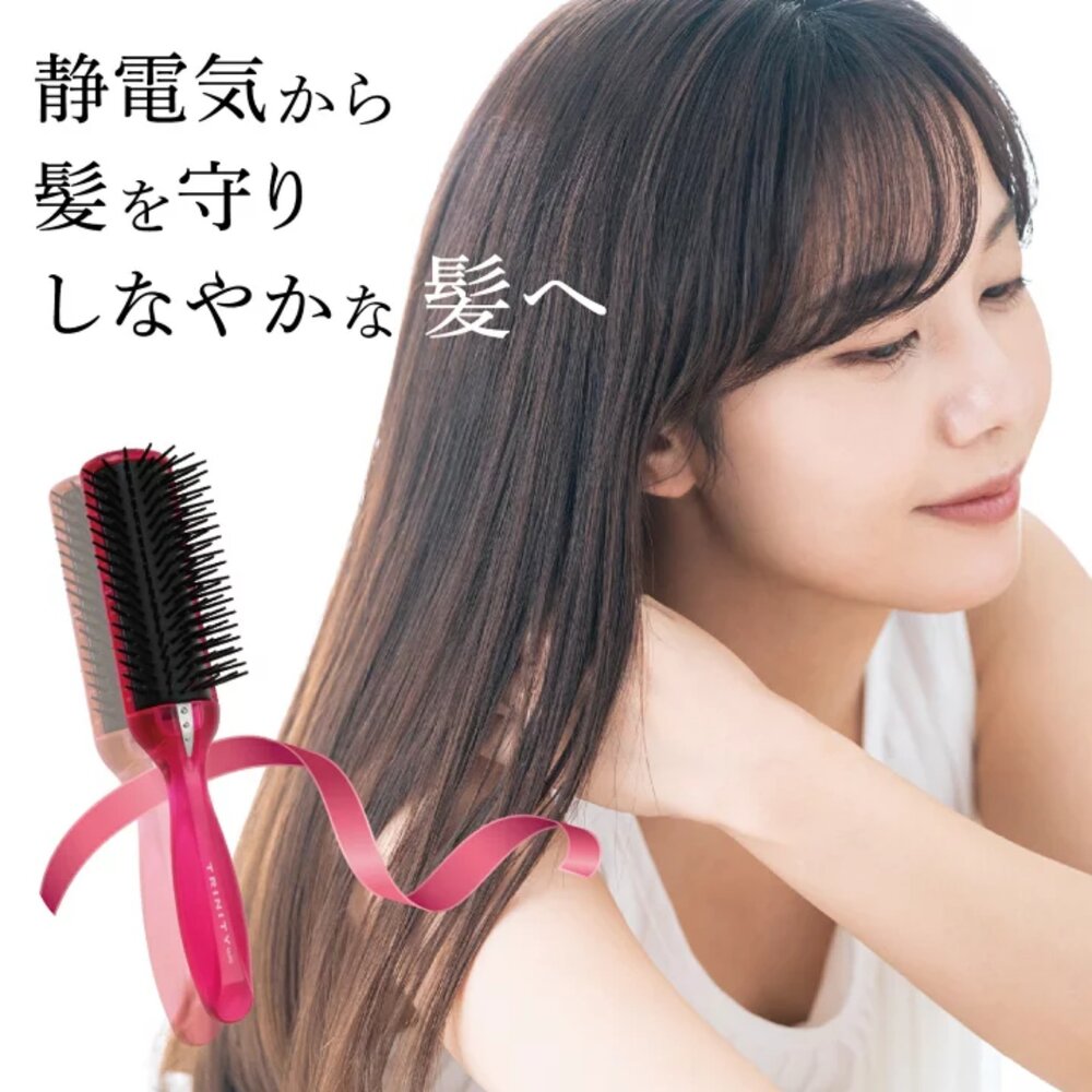 SF-021620-日本製 VeSS 防靜電7排梳 TY-980 梳子 | 美髮梳 TRINITY 護髮梳 添加海洋膠原蛋白 日本進口