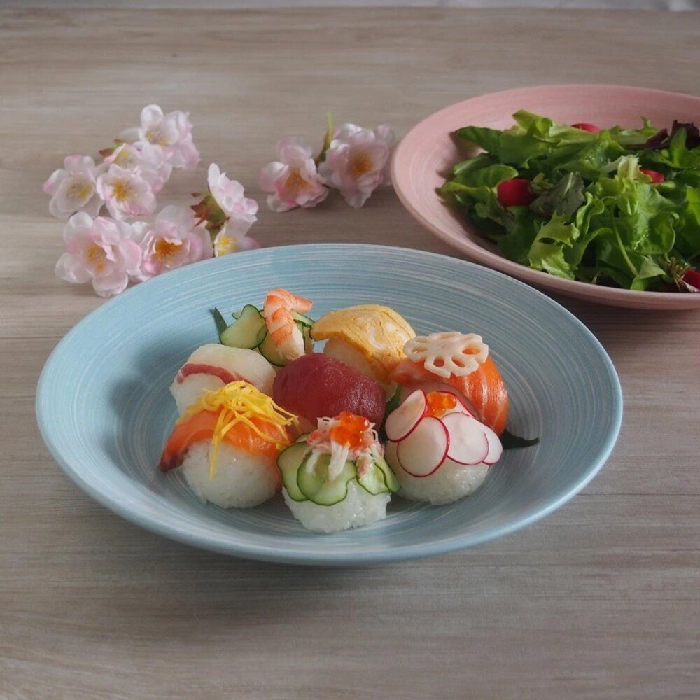 SF-021623-日本美濃燒 舞系列7吋深盤 19.5cm 日式餐盤 | 陶瓷盤 義大利麵盤 咖哩盤 早餐盤 圓盤 大盤