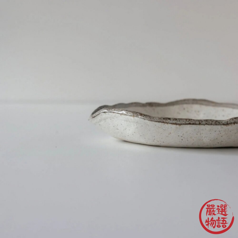 日本製 美濃燒 餐盤 渕茶白唐津 和食擺盤 冷麵盤|朝食 早餐盤 洋食盤 陶瓷盤 大圓盤 大盤 日本進口-圖片-4