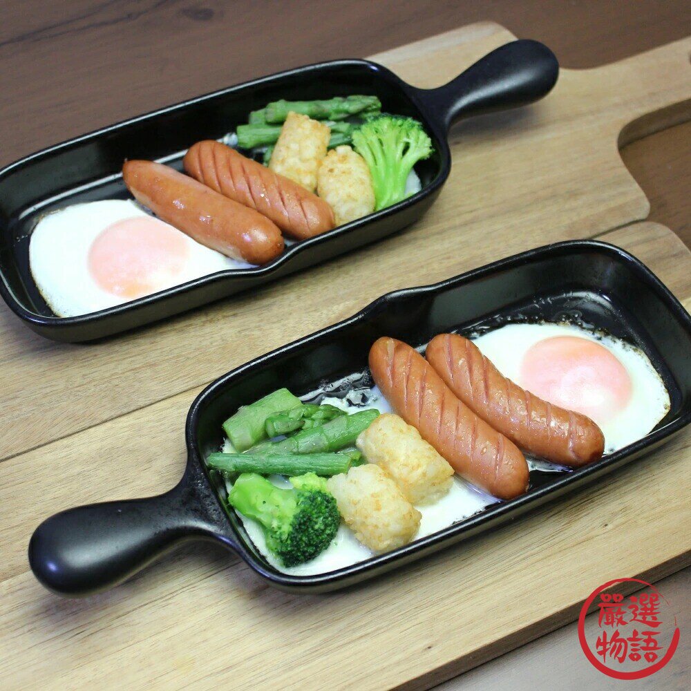 日本製萬古燒 四日市 長型烤盤 煎玉子燒 烤魚專用 | Tojiki Tonya 帶手把 陶瓷耐熱烤盤 焗烤盤 日本進口-圖片-7