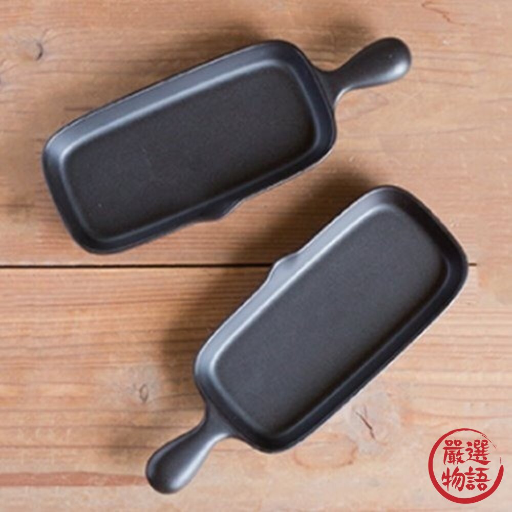 日本製萬古燒 四日市 長型烤盤 煎玉子燒 烤魚專用 | Tojiki Tonya 帶手把 陶瓷耐熱烤盤 焗烤盤 日本進口-圖片-8