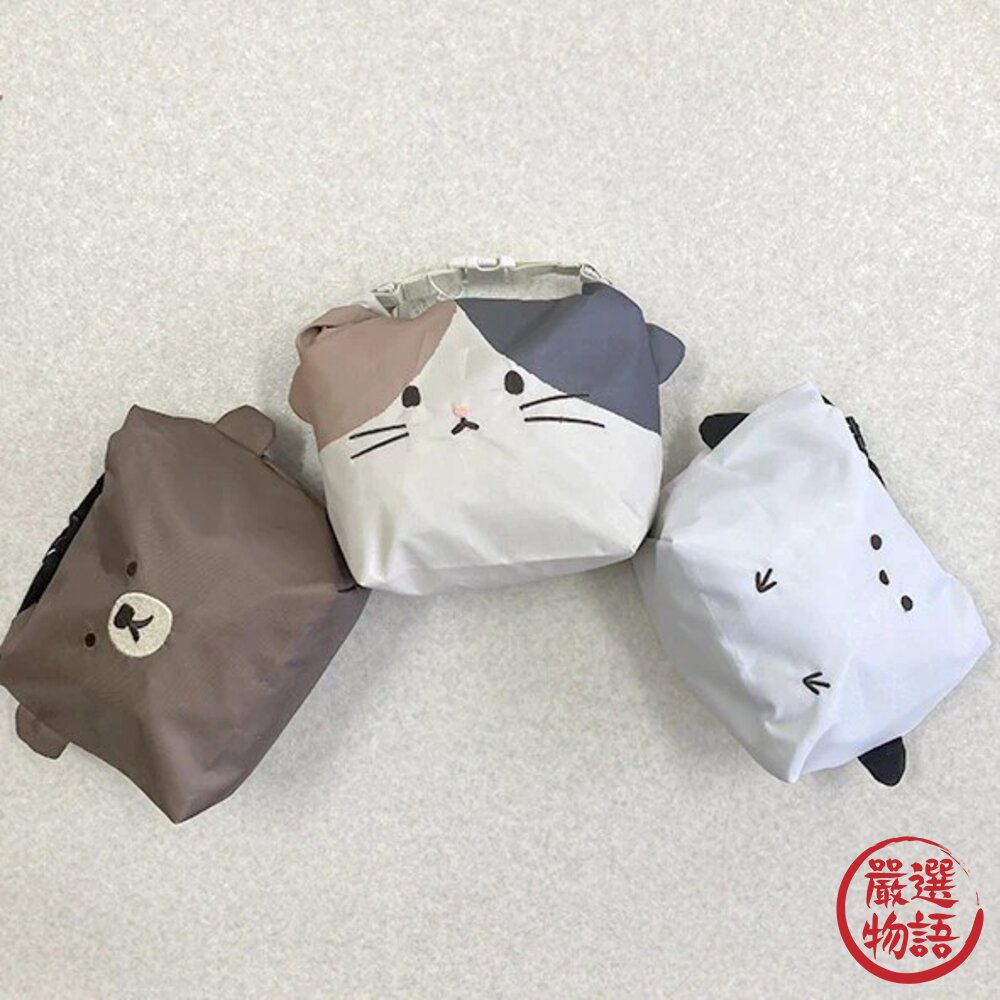 超可愛動物造型保冷袋 兩種尺寸 可愛便當袋 飯糰 | 保冷袋 野餐袋 上班上課 午餐必備 手提袋 午餐袋 日本進口-圖片-5