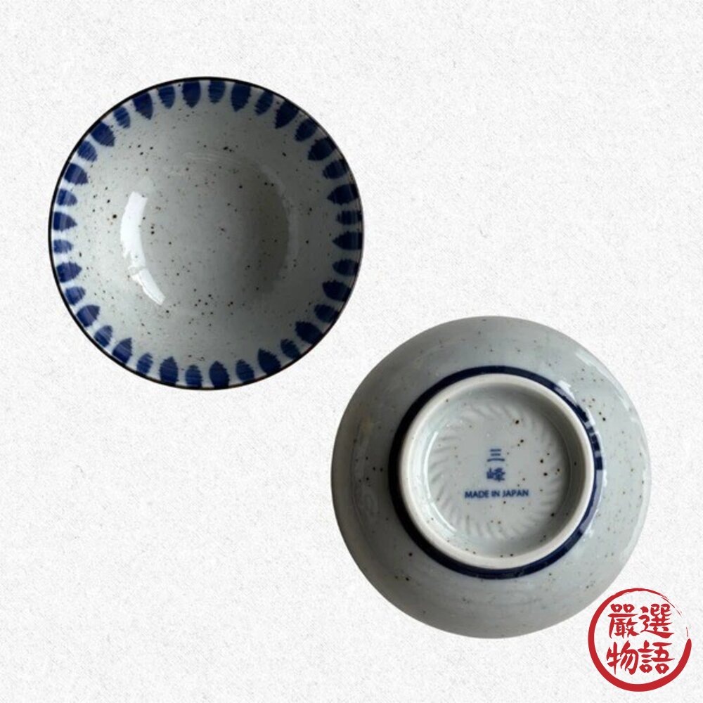 日本美濃燒 經典日式飯碗 深碗 5吋碗 | 日系餐桌必備 錆十草 唐草 渕十草 小碗 陶瓷湯碗 飯碗 湯碗 日本進口-圖片-6