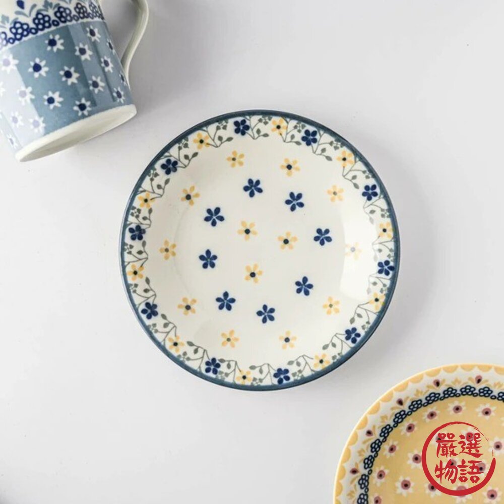 日本製美濃燒 M-Mode 經典波蘭鄉村花卉 圓盤 馬克杯 | 陶瓷餐盤 陶瓷盤 美濃燒 Polish 近藤 水杯 封面照片