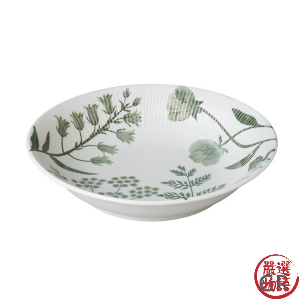 日本製 小倉陶器 祕密花園21.3cm輕量深盤 | 義大利麵盤 可微波 可機洗 輕量陶瓷 咖啡廳擺盤-圖片-3