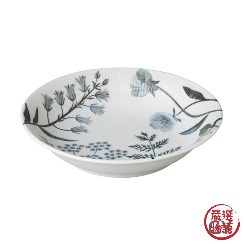 日本製 小倉陶器 祕密花園21.3cm輕量深盤 | 義大利麵盤 可微波 可機洗 輕量陶瓷 咖啡廳擺盤-圖片-4