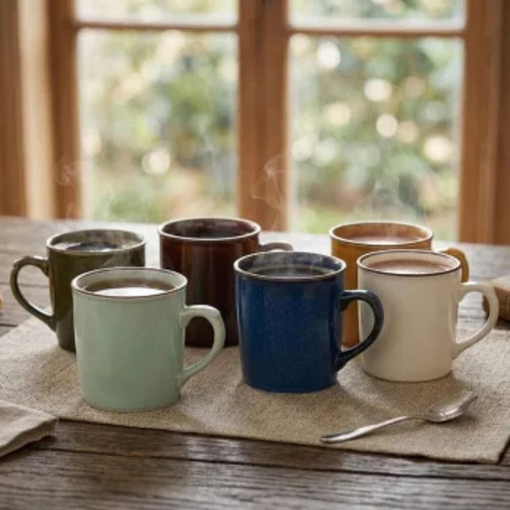 SF-021727-日本野田美濃燒 職人釉燒 陶瓷馬克杯430ml | 亮澤釉面 陶瓷咖啡杯 手作溫潤杯身 杯子