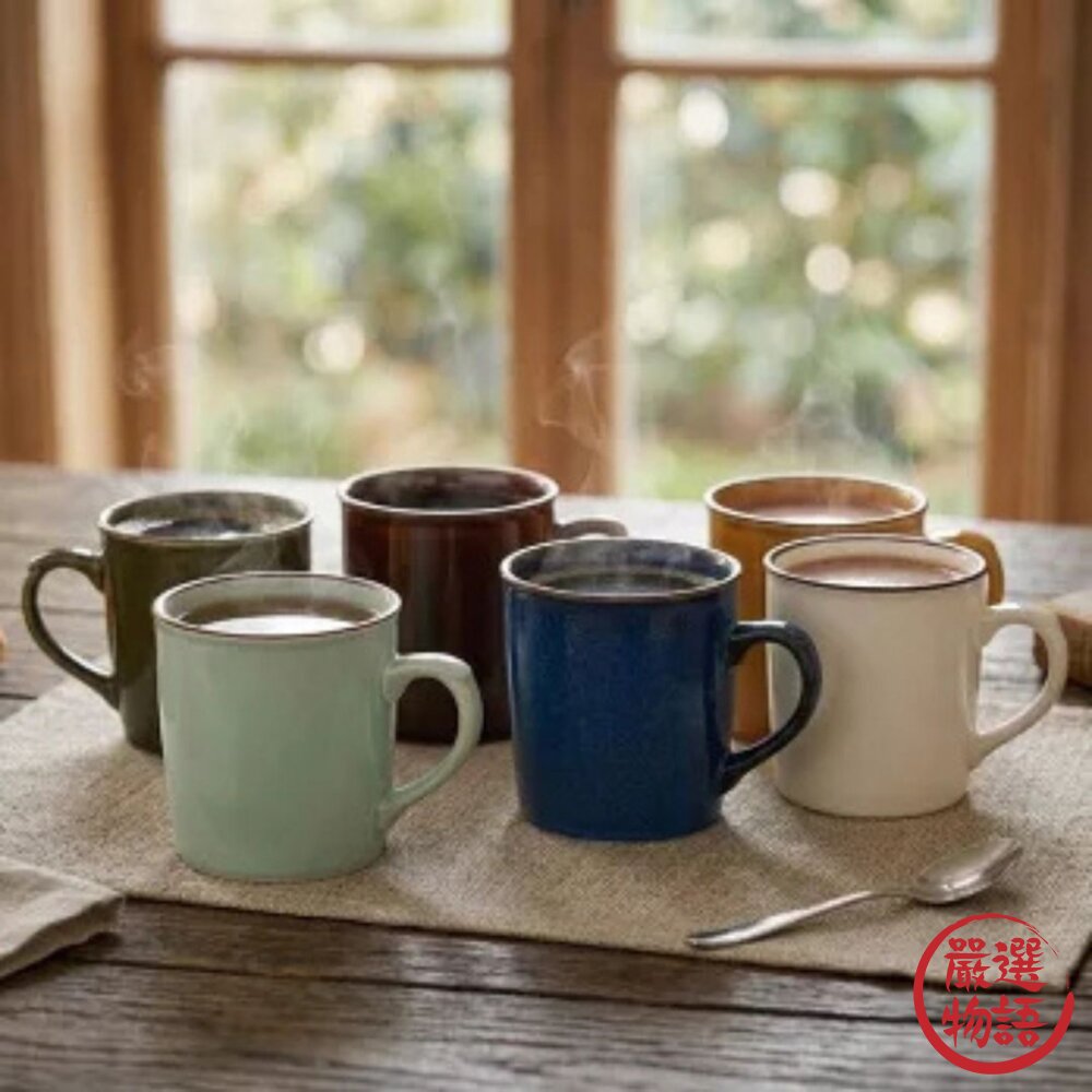 日本野田美濃燒 職人釉燒 陶瓷馬克杯430ml | 亮澤釉面 陶瓷咖啡杯 手作溫潤杯身 杯子 封面照片