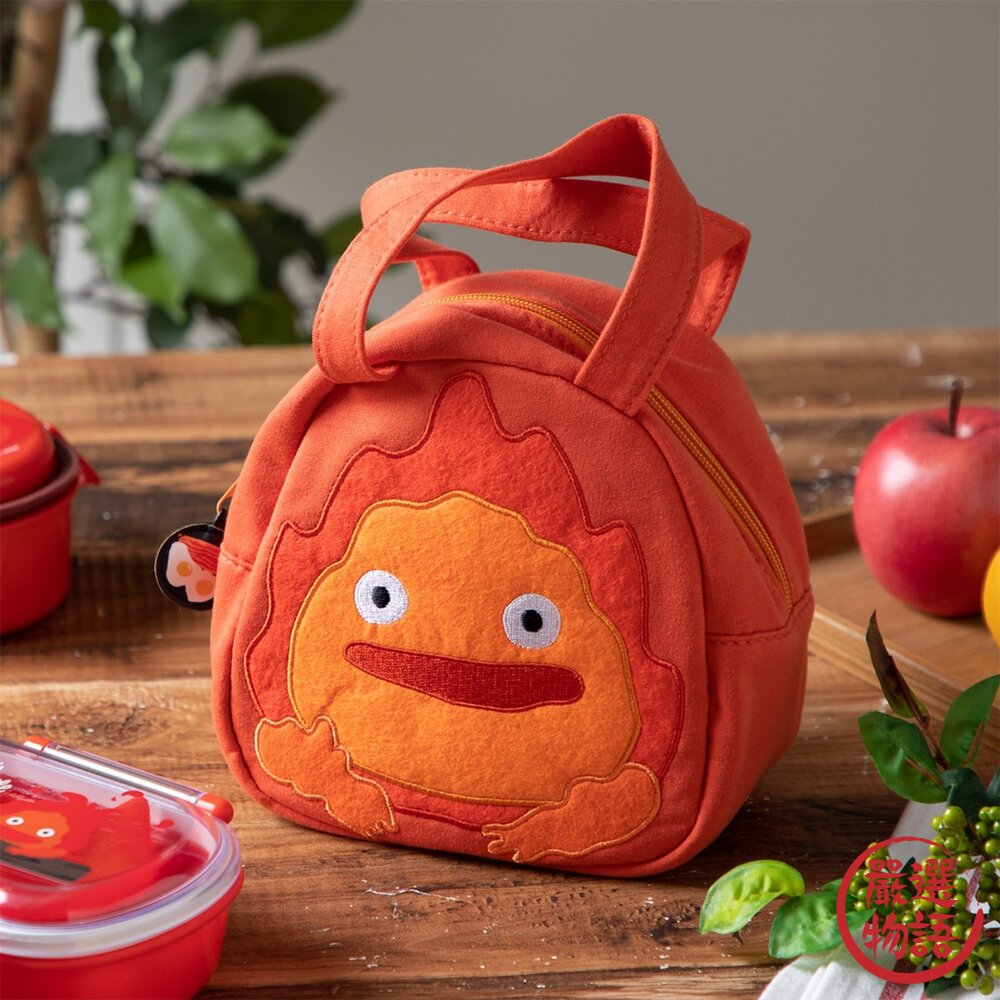 日本正版授權 卡西法 兒童便當袋 便當袋 | 手提袋 造型提袋 霍爾的移動城堡 提袋 萬用手提袋 刺繡包 封面照片