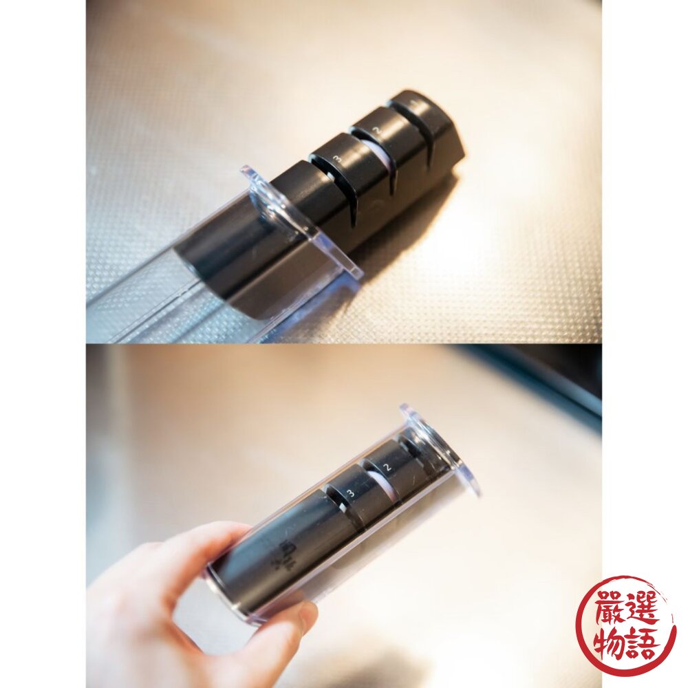日本製 關孫六 陶瓷磨刀器 貝印 磨刀器 | 三德刀 廚師刀 磨刀石 3段式 手持磨刀 磨刀器具-圖片-2