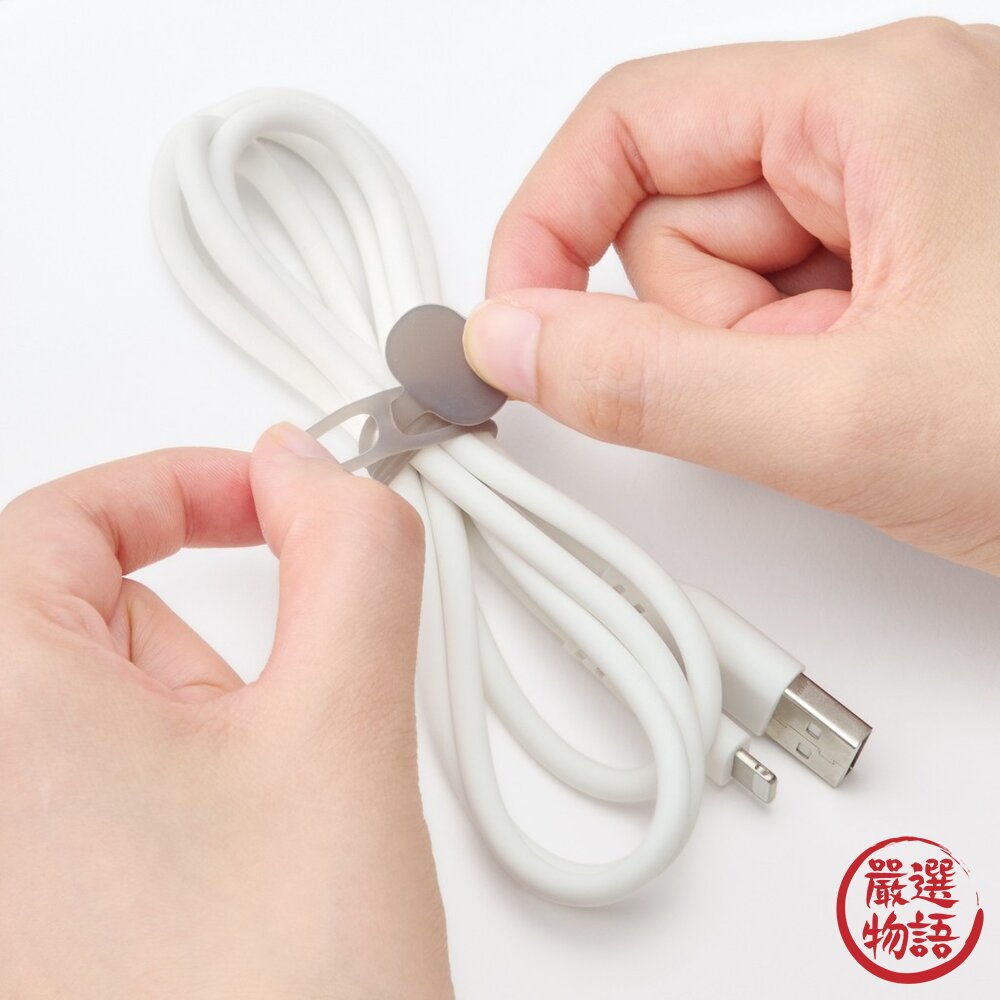 無印良品 MUJI 矽膠多用途束帶 12入 | 理線帶 電線收納 綁線帶 食材封口 居家收納-圖片-4