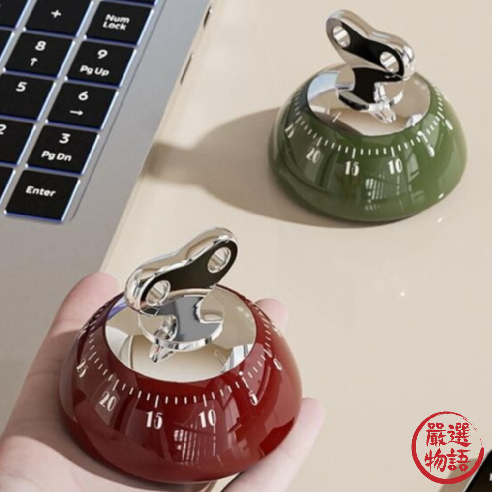 磁吸式機械計時器 廚房計時器 | 倒數計時器 烘焙定時器 磁吸冰箱 廚房小物-圖片-2