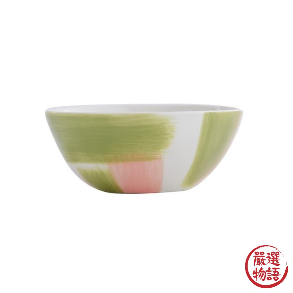 日本 BISQUE 手刷彩繪陶瓷碗14cm | 湯碗 水果碗 麵碗 兒童碗 日本碗 日本進口-圖片-2