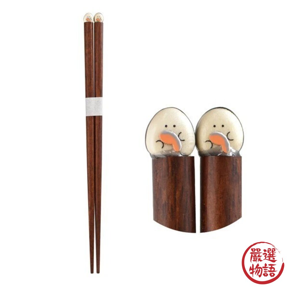 日本製 可愛日系風格療癒系 天然原木手工彩繪 筷子 | 環保餐具 竹筷 餐具 每天上餐桌都好心情 日本進口-圖片-7