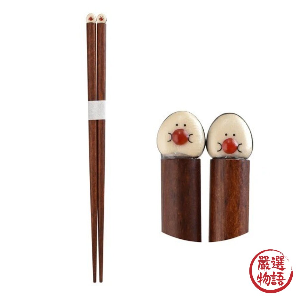 日本製 可愛日系風格療癒系 天然原木手工彩繪 筷子 | 環保餐具 竹筷 餐具 每天上餐桌都好心情 日本進口-圖片-8