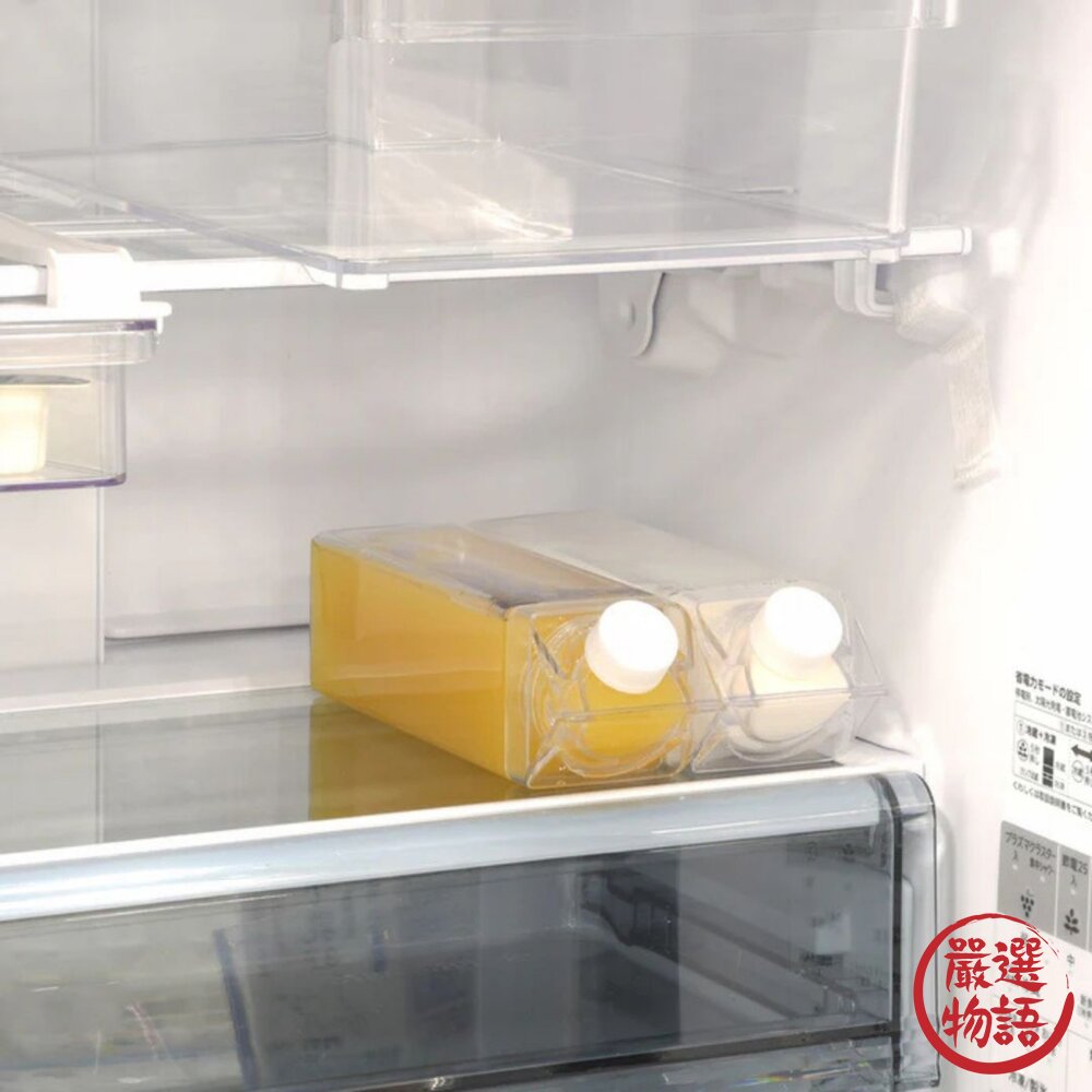 日本製 透明方形冷水壺 輕量耐用 500ml 1000ml | 冷泡茶水壺 冷水壺 造型水壺 夏日必備冷泡茶 日本進口-圖片-1