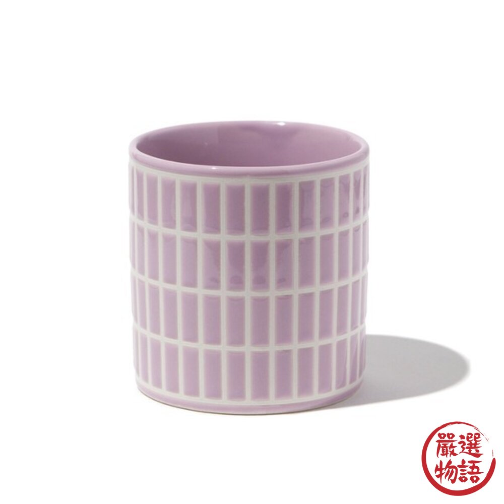 日本美濃燒 磚格設計杯 200ml 無把手設計 | 置物杯 馬克杯 霧感馬卡龍 可愛杯子 小杯子 日本進口-圖片-5
