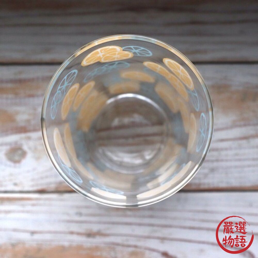 日本製造 檸檬圖案 玻璃杯 420ml 冰美式 拿鐵 | 果汁 冰飲杯 飲料杯 美濃燒 咖啡廳風格 日本進口-圖片-2