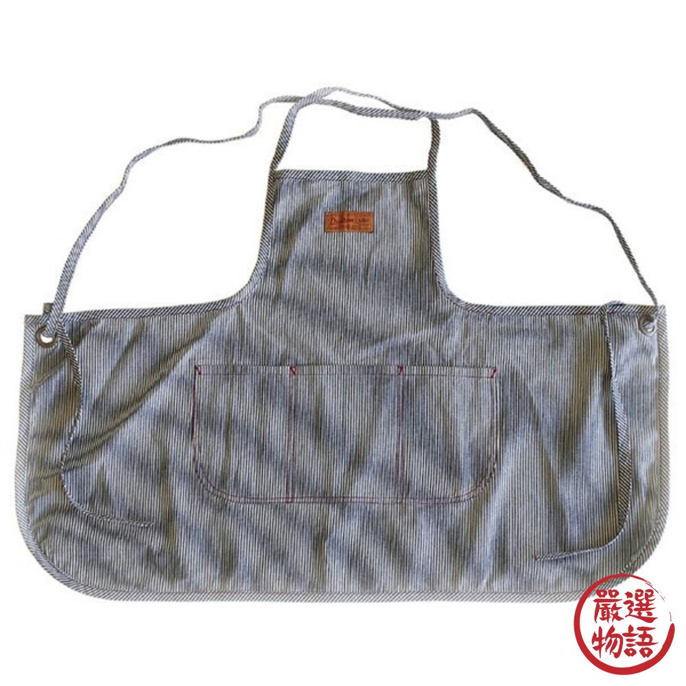 日本進口 DULTON 厚磅16oz 帆布職人圍裙 咖啡師職業戰袍 美式工業風 烹飪圍裙 廚房圍裙 咖啡師圍裙-圖片-3