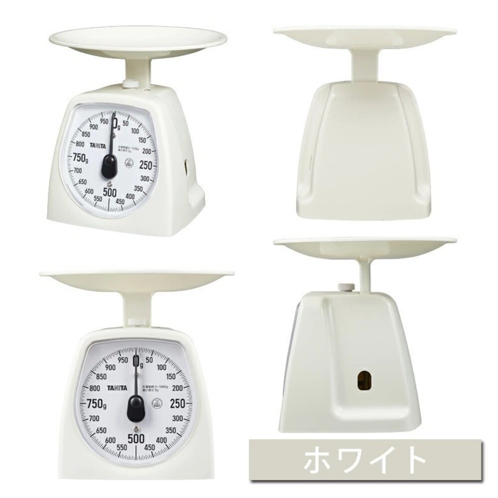 SF-021848-日本製 TANITA 指針式料理秤1kg 白色 KA-441 免電池 食物秤 料理秤 磅秤 烘焙秤 秤重器 日本進口