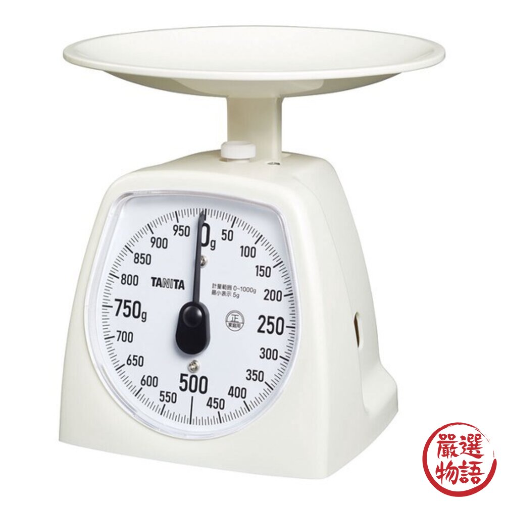 日本製 TANITA 指針式料理秤1kg 白色 KA-441 免電池 食物秤 料理秤 磅秤 烘焙秤 秤重器 日本進口-圖片-1