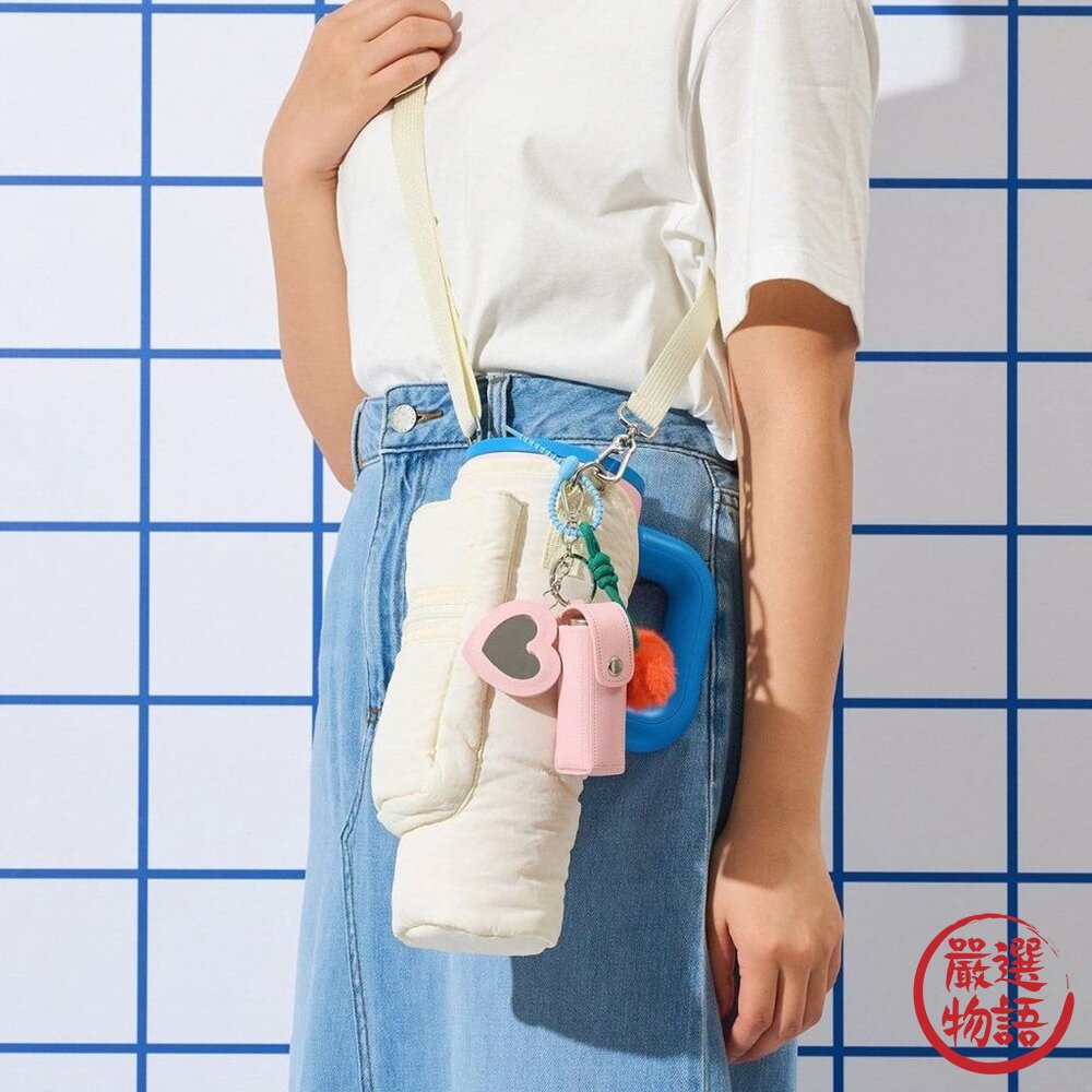日本 3COINS 客製化保溫杯手機側背袋 解放雙手 女孩必備 日本女生瘋搶-圖片-7