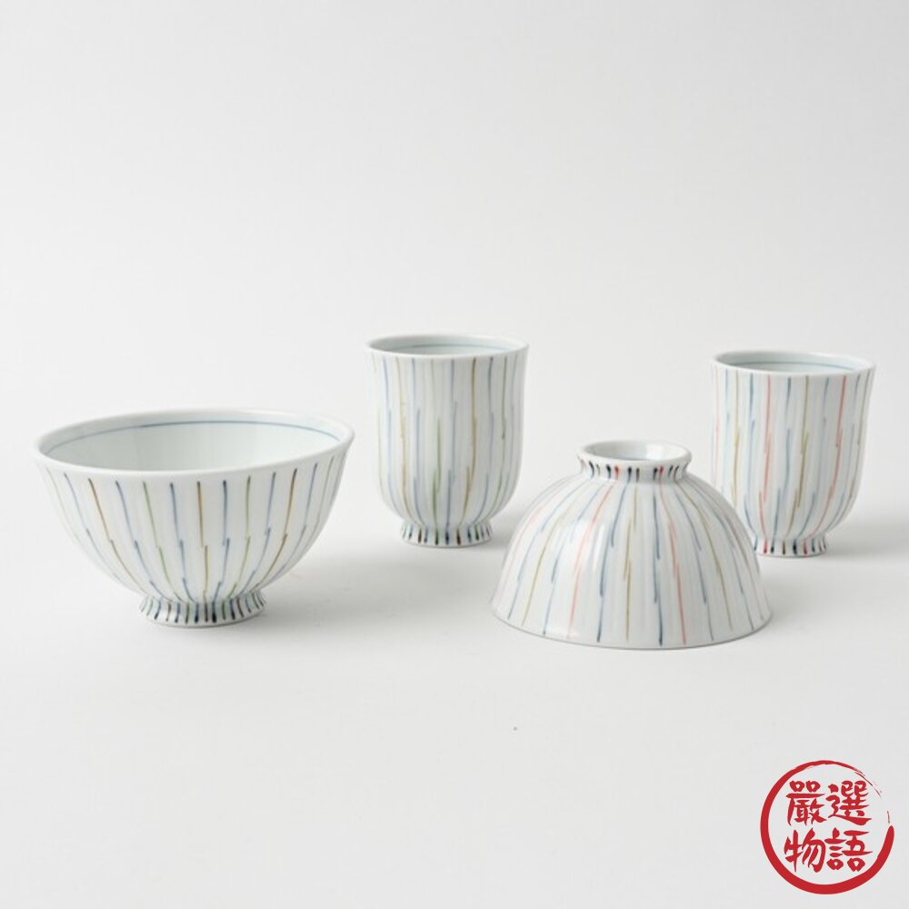 日本製 波佐見燒 輕量陶瓷飯碗 11cm 12.5cm | 兔子十草紋 可微波 洗碗機 對碗 夫妻碗 飯碗 日本進口-圖片-5