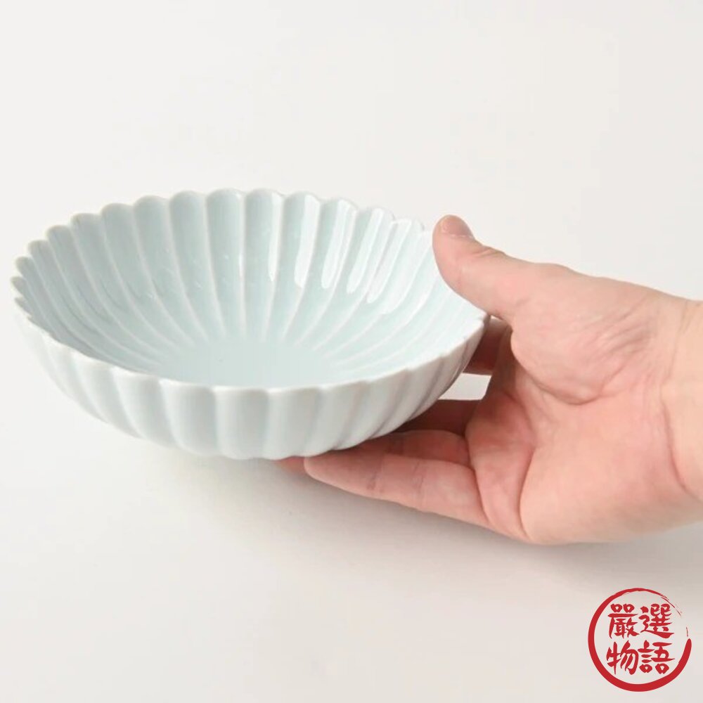 日本製 波佐見燒菊彫餐盤餐碗 兩種尺寸 日本高級料亭 光滑釉藥好洗不沾 主婦激推 日本進口-圖片-2