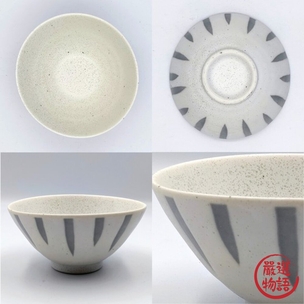 日本製 美濃燒 撥水十草 質感陶瓷飯碗|職人窯燒手感飯碗 陶瓷碗 日系質感餐碗 湯碗 日本進口-圖片-3