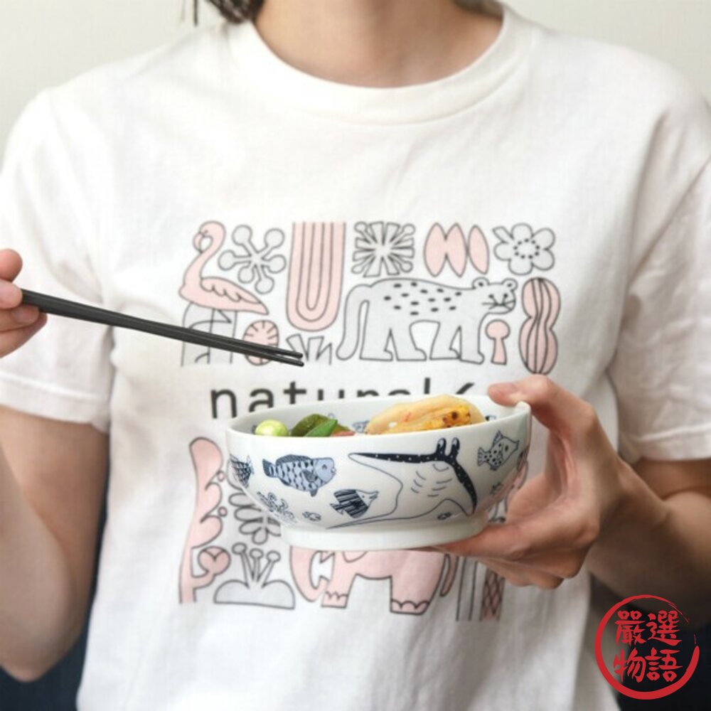 日本製 natural69 波佐見燒 海洋生物造型碗|麥片碗 沙拉碗 咖哩碗 湯碗 cocomarine 日本進口-圖片-1