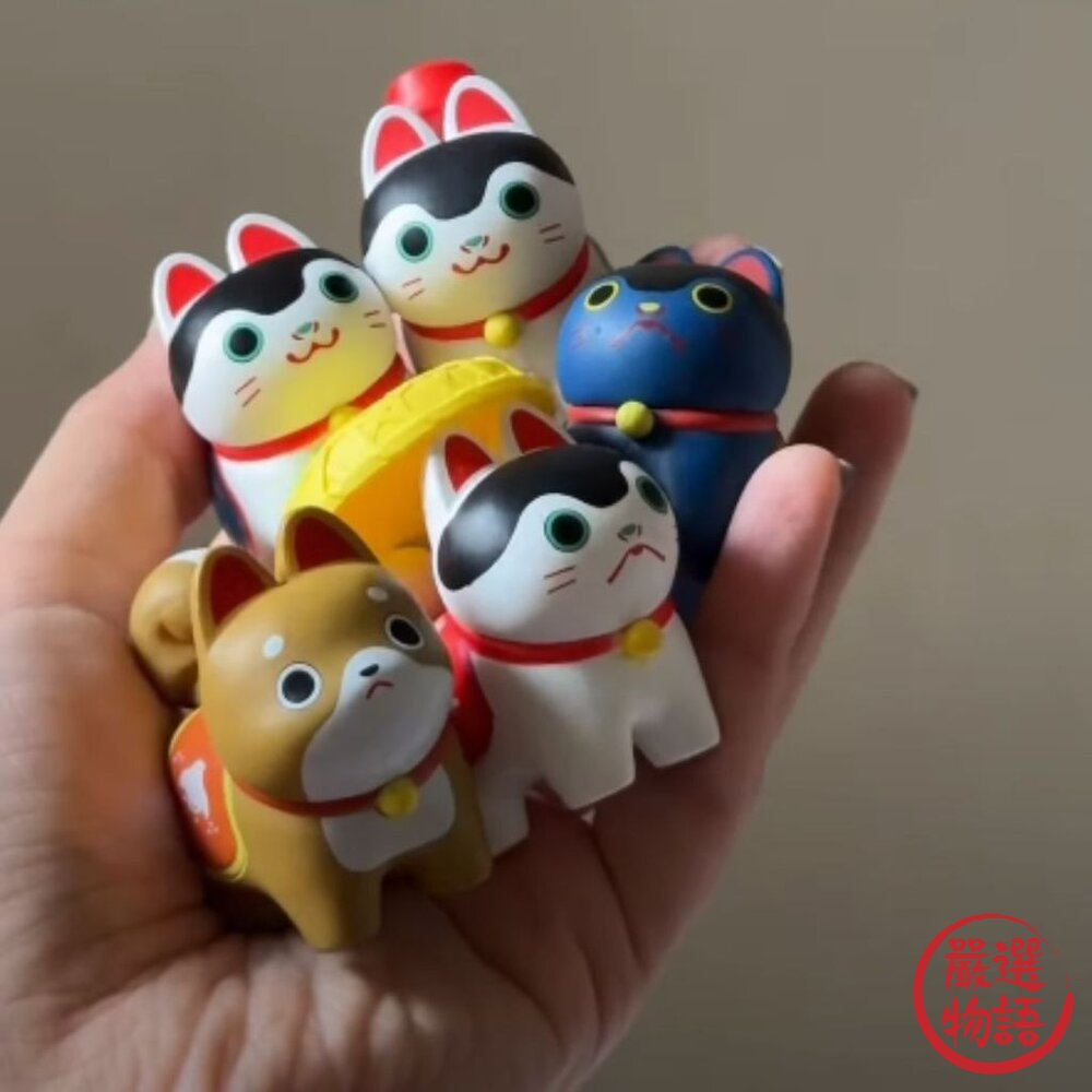 日本BANDAI 正版授權 犬張子 守護神扭蛋 除災 尾巴可動|神獸 狗狗公仔 柴犬 開運擺飾 萬代Bandai 日本進-圖片-2