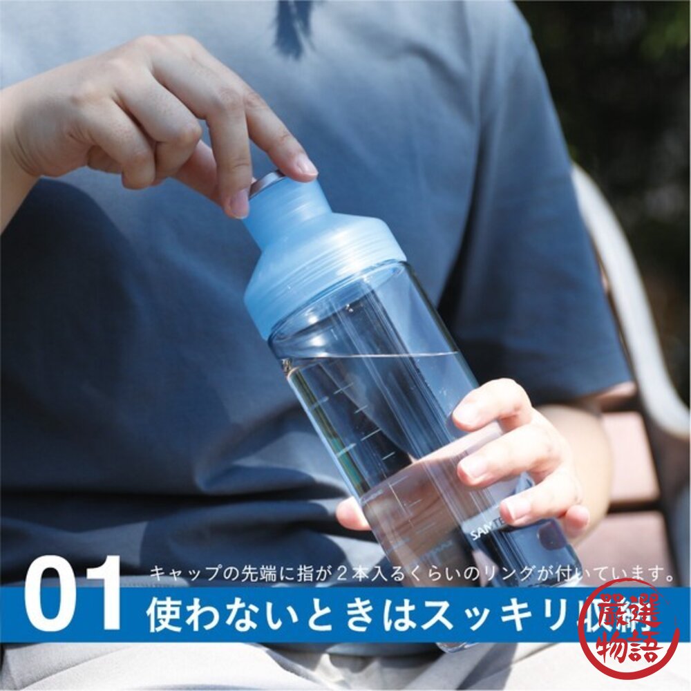日本CB JAPAN SANTECO LIMA 刻度運動水壺 兩種容量|Tritan材質 輕量水壺 纖細瓶身 隨身水杯-圖片-4