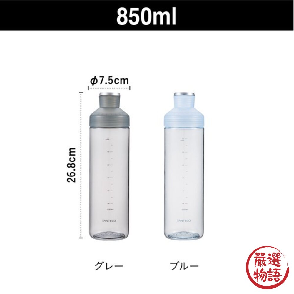 日本CB JAPAN SANTECO LIMA 刻度運動水壺 兩種容量|Tritan材質 輕量水壺 纖細瓶身 隨身水杯-圖片-10