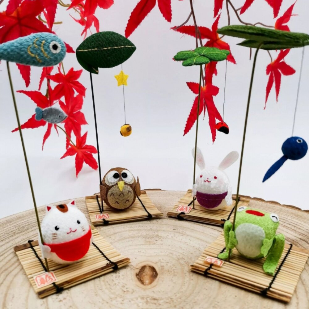 SF-022038-京都龍虎作 柔織好運擺飾 16.5cm｜貓頭鷹 兔子 貓咪 手作窯燒工藝 日系質感小物 居家 辦公裝飾 日本進口