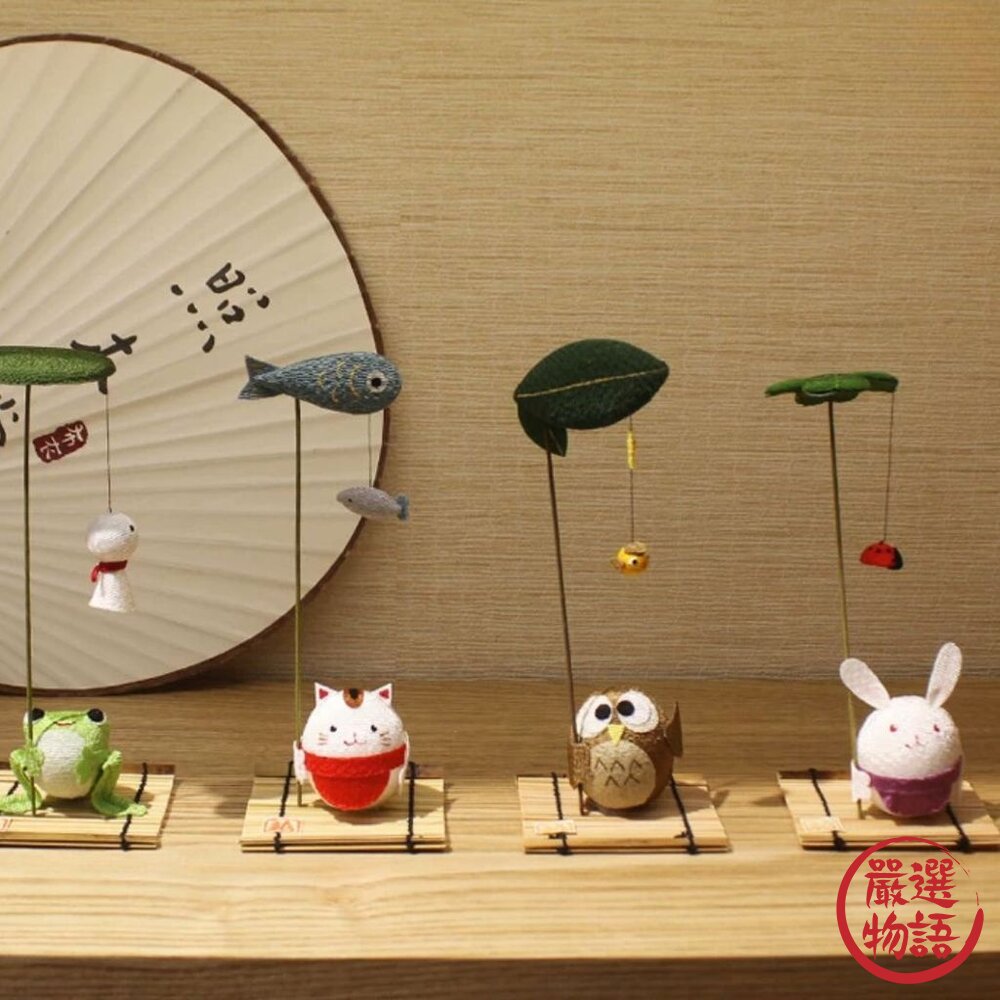 京都龍虎作 柔織好運擺飾 16.5cm|貓頭鷹 兔子 貓咪 手作窯燒工藝 日系質感小物 居家 辦公裝飾 日本進口-圖片-2