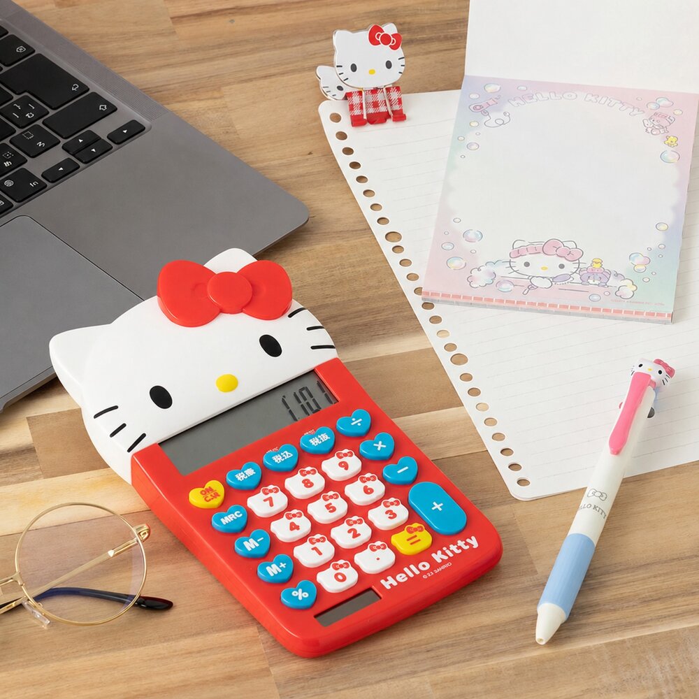 SF-022046-日本 Sanrio 三麗鷗精緻格紋造型長尾夾 3入組｜文件夾 資料夾 長尾夾 手帳夾 書夾 燕尾夾 日本文具 日本進口