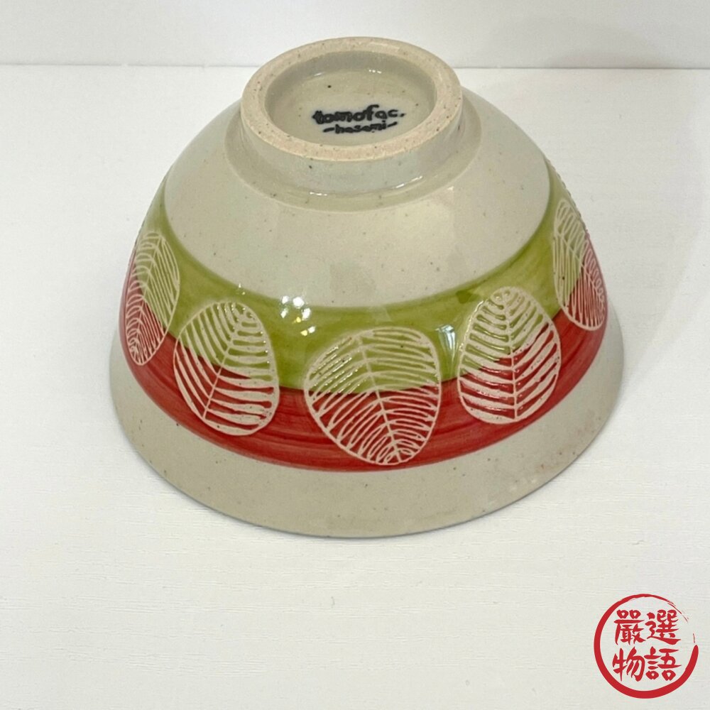 日本製波佐見燒手作蓋印葉影飯碗11.5cm 兩色|極緻輕量 日式碗 日本碗 餐具碗 兒童碗 碗 日本進口-圖片-4