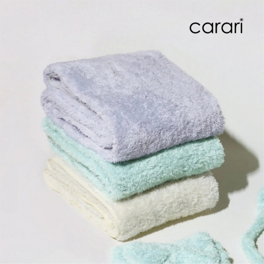 SF-022063-日本新品 飯店等級 carari fazz 三倍吸水毛巾 浴巾｜超細纖維 柔軟雲朵毛巾 馬卡龍 三色 日本進口