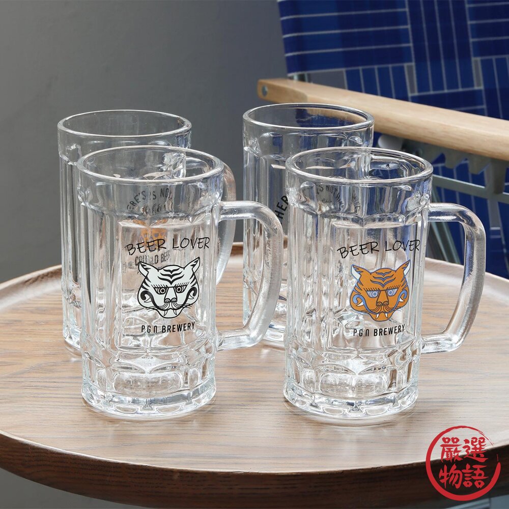 日本 老虎沁涼啤酒杯 400ml 兩入組｜冰啤酒杯 POST GENERAL 對杯禮盒 父親節禮物 封面照片