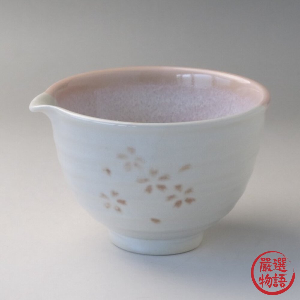 現貨【美濃燒】日本製霞櫻片口抹茶碗|職人手作陶瓷抹茶碗茶道用品茶具組窯燒陶器抹茶道具茶碗組日本進口