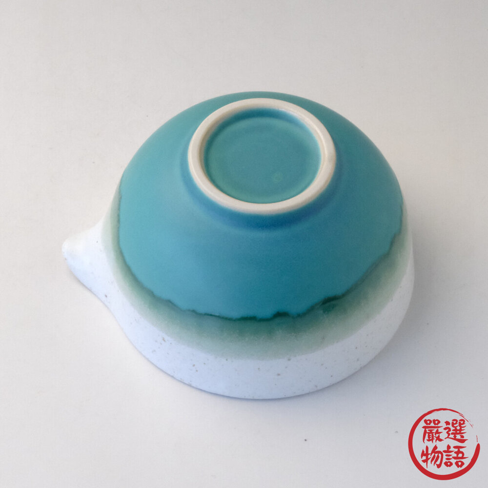 現貨 日本製 一些漂亮的片口抹茶碗🍵漸層藍 刷抹茶 日式抹茶碗 抹茶茶具 美濃燒 Matcha 抹茶碗 日本進口-圖片-2