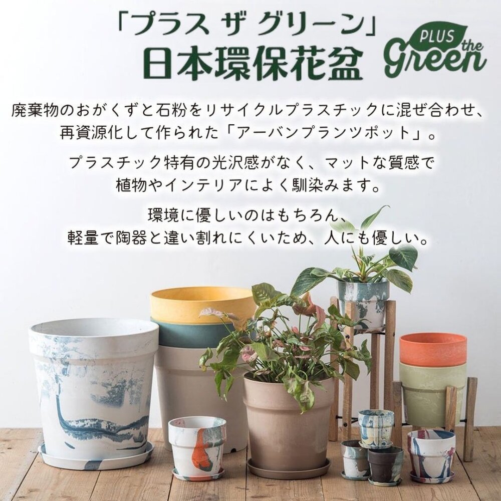 SF-022134-現貨 日本 日系綠植生活 環保花盆 3吋 4吋 5吋  Posh Living 多肉盆栽 花器 室內園藝 裝飾 日本進口