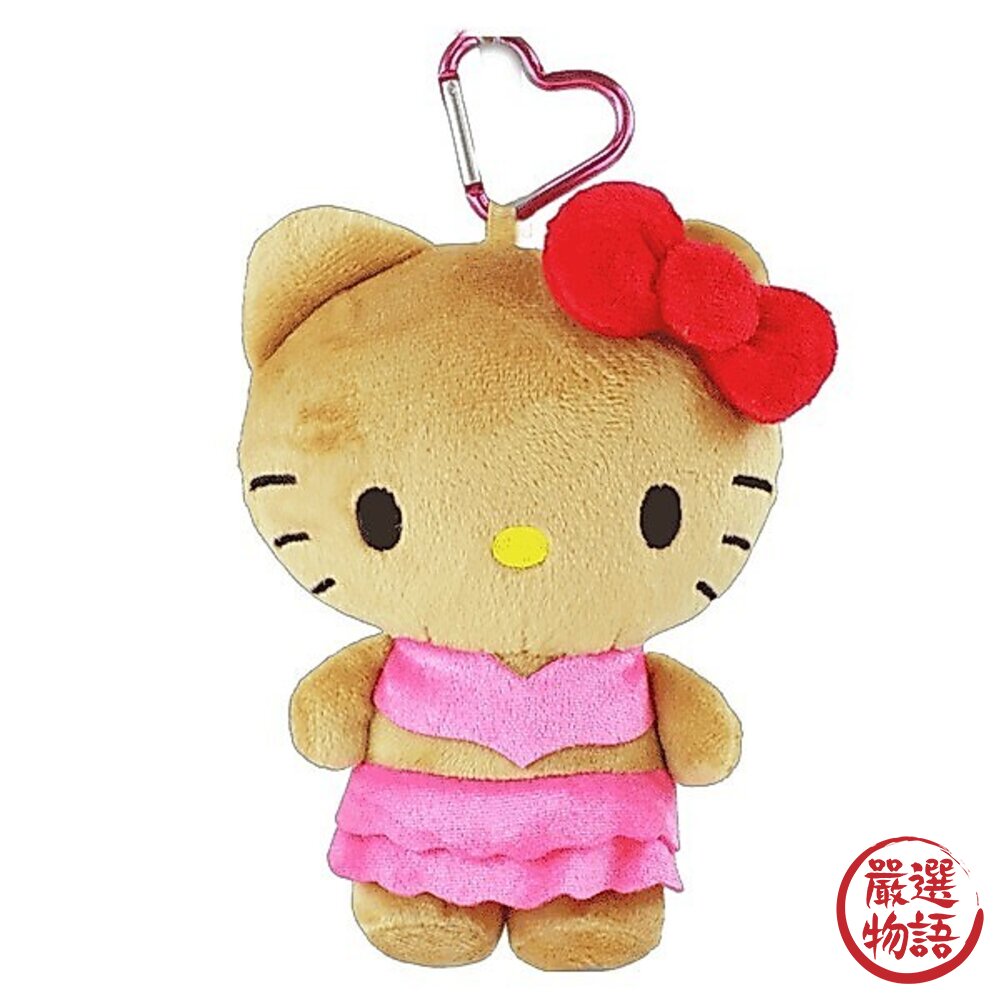 日本三麗鷗 Sanrio 曬黑愛心收納包 附愛心掛飾|零錢包 小包包 曬黑Kitty 烤焦系列 日本進口-圖片-5