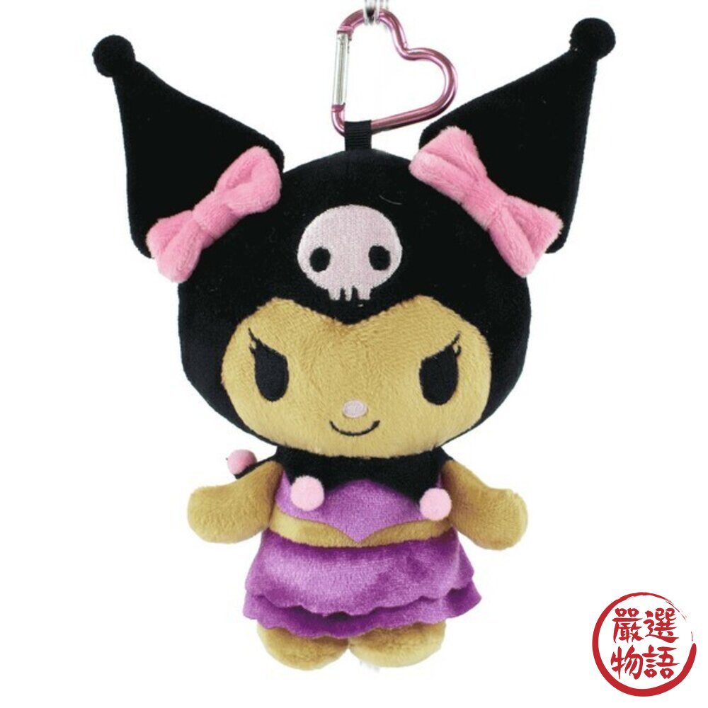 日本三麗鷗 Sanrio 曬黑愛心收納包 附愛心掛飾|零錢包 小包包 曬黑Kitty 烤焦系列 日本進口-圖片-6