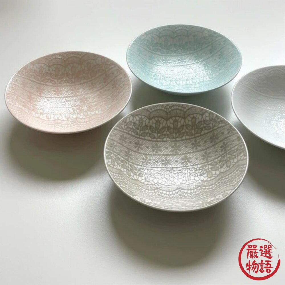 日本製 波佐見燒 低調花紋 陶瓷餐盤 餐碗|沙拉碗 小盤 小碟 湯碗 飯碗 深盤 盤子 陶瓷盤 日本進口-圖片-1