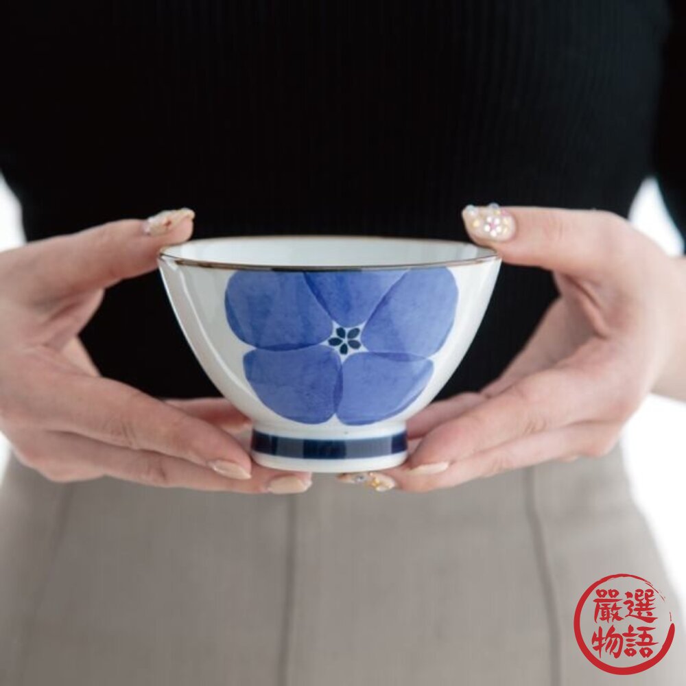 日本製 BISQUE 波佐見燒 飯碗 花卉碗 三色|夫妻碗 對碗 陶瓷碗 家庭用碗 花朵碗 小花造型碗 日本進口-圖片-4