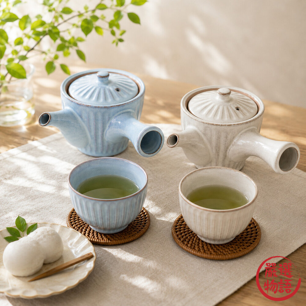 日本製 菊型急須 美濃燒 350ml 附濾網 日式茶壺 泡茶壺 煎茶壺 茶具 茶杯 封面照片