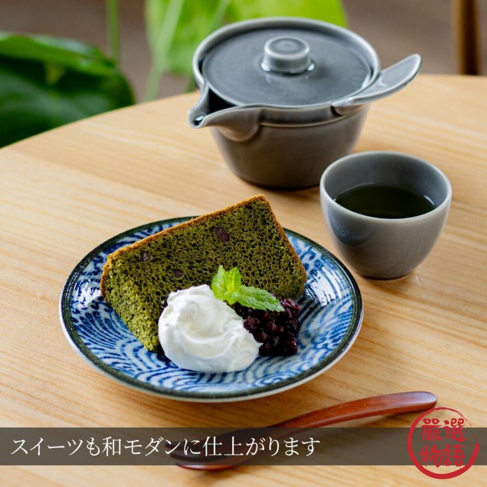 日本製 美濃燒 海鳴藍繪手繪紋 17cm餐碗 餐盤|陶瓷碗 陶瓷盤 淺碗 日本進口-圖片-6