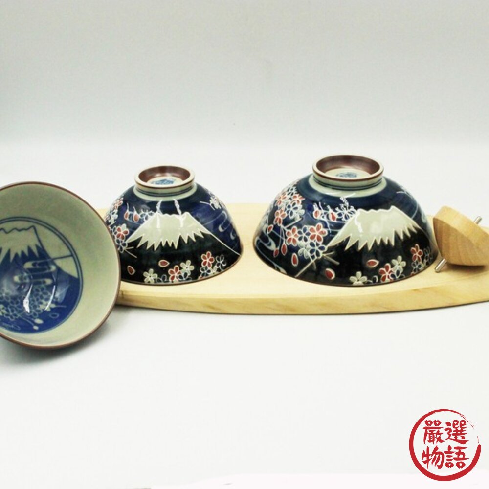 現貨 日本製 美濃燒 櫻花富士山 職人手繪 浮雕飯碗 | 手作陶瓷飯碗 日本廚房小物 日系質感碗 湯碗 陶瓷碗 日本進口 封面照片